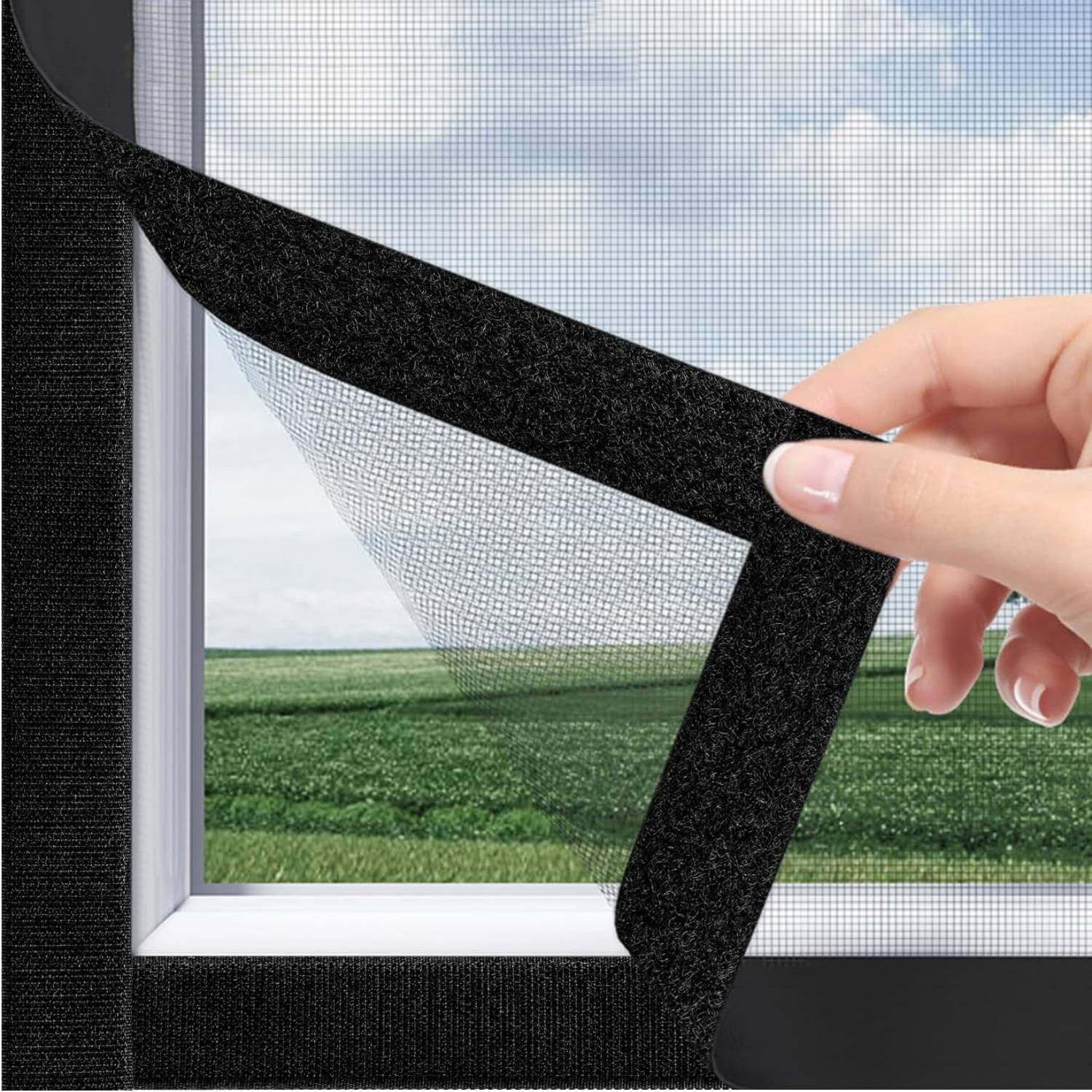 Velcro Window Screens | Adjustable Window Screen | Window Screen With Velcro: image 4