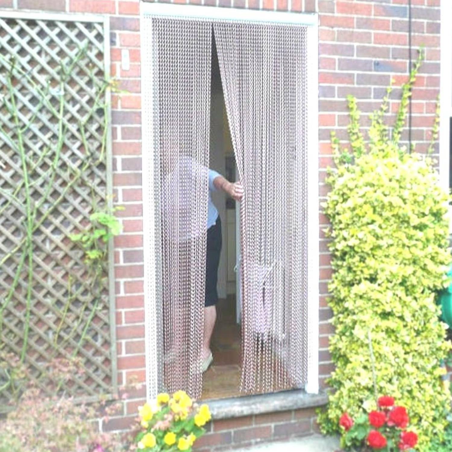 Rideau de Porte à Chaînes | Moustiquaire de Porte à Chaînes | Porte Anti-Mouches à Chaînes